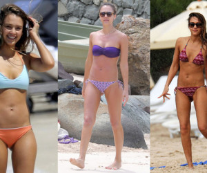 Jessica Alba St Barts Bikini Body
