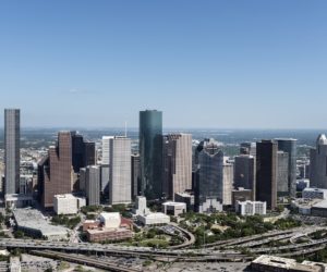 aerial-view-houston-skyline